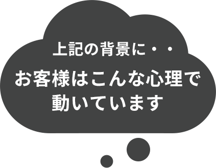 お客様はこんな心理で動いています